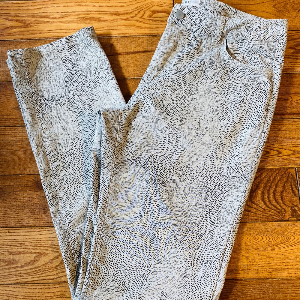 M.i.k.o animal print jeans